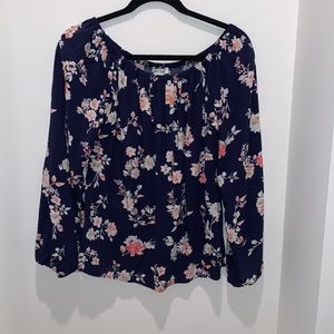 White House Black Market Floral Top